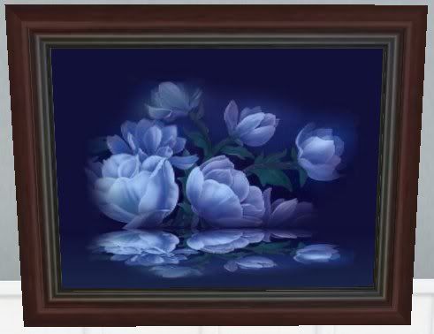 blue lillies pic frame