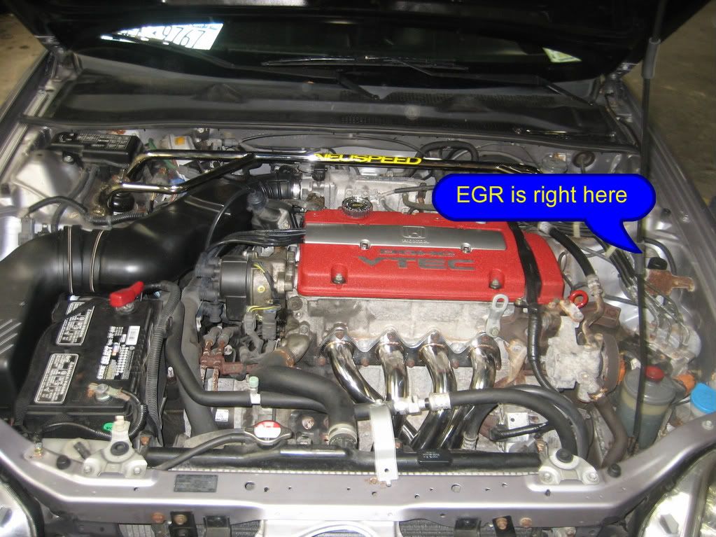 How to clean egr valve on 2001 honda prelude #3