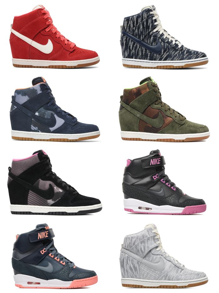 nike dunk femme compensé