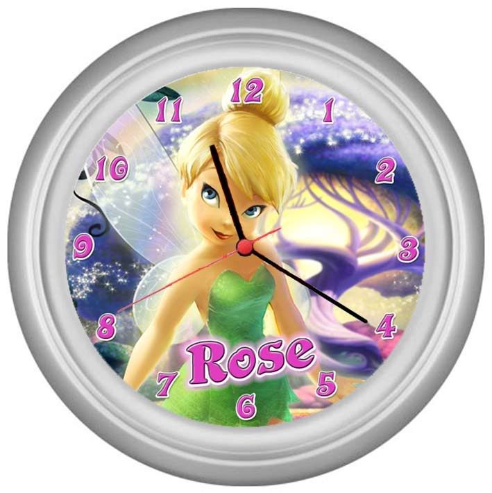 * Personalised * TINKERBELL Wall Clock eBay