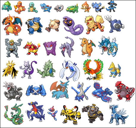 EDIT And here is a pic of ALL of my favourite pokemon Yes I am bored
