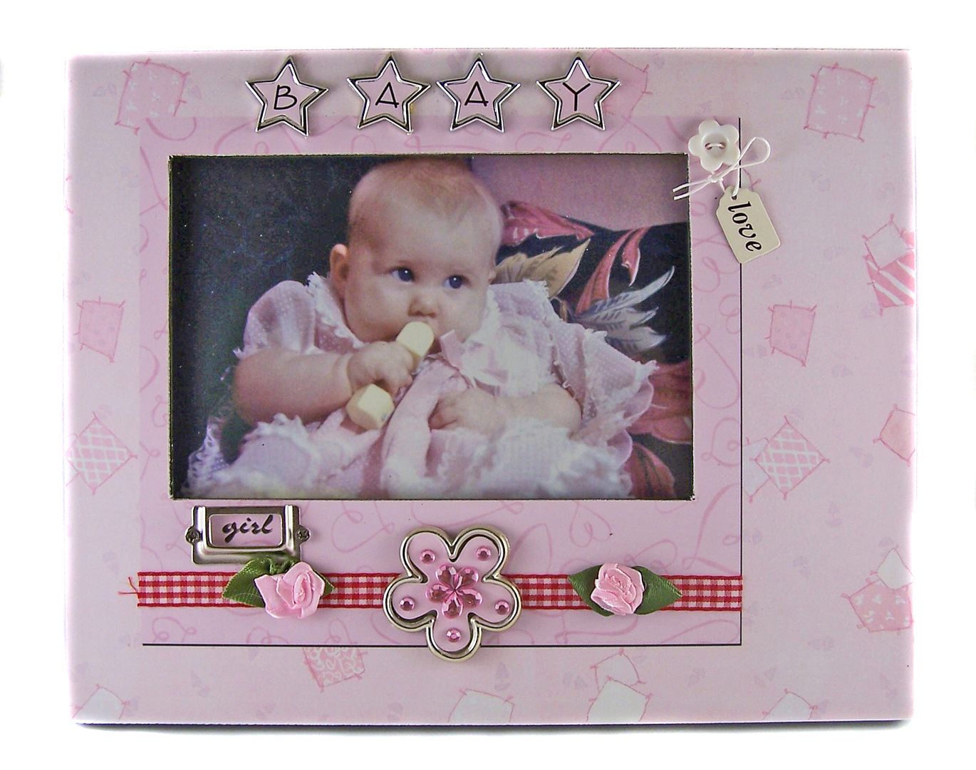 Decorative PINK BABY GIRL Photo Frame Nursery Decor Home Decor Gift