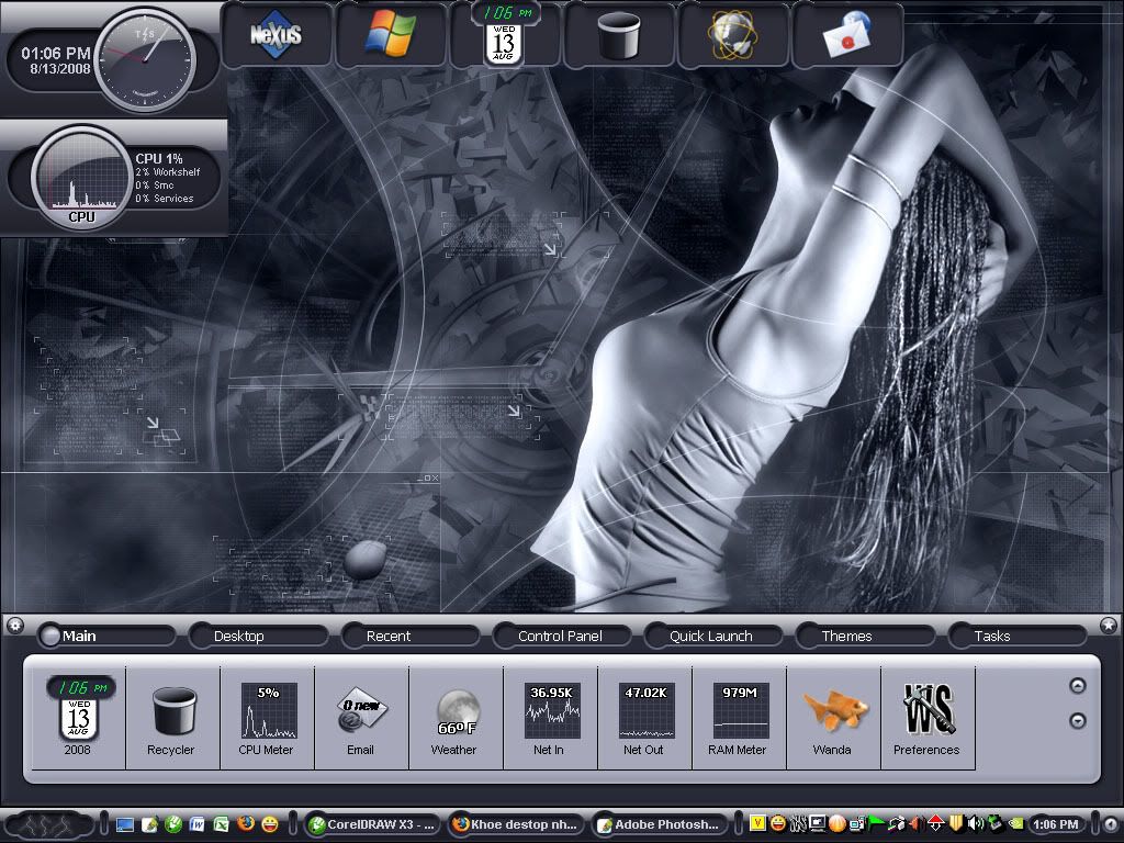 Khoe destop nhà mình đi ae - 1
