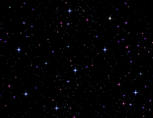 Black W/ Electric Shining Stars Backgrounds