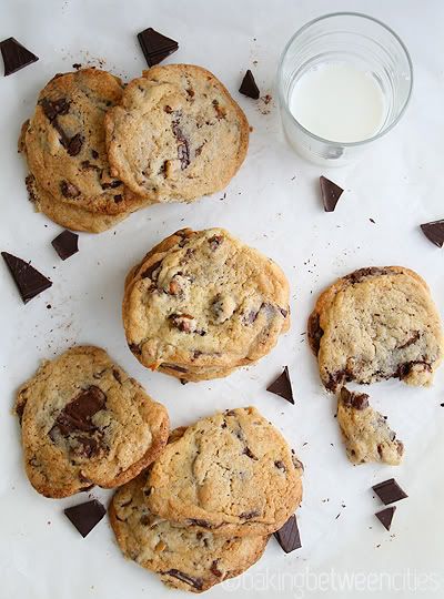 Chocolate Chip Cookies With Hazelnuts Baking Between Cities