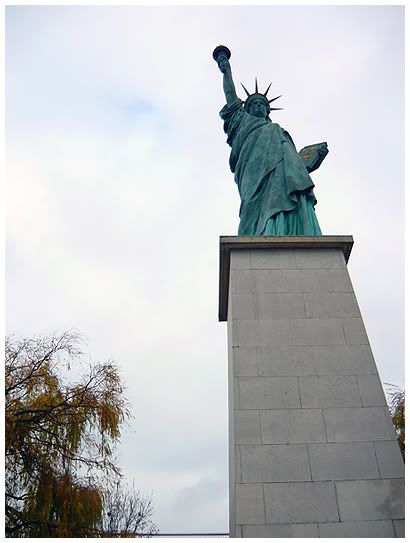 The French Statue of Liberty by the Seine, Paris