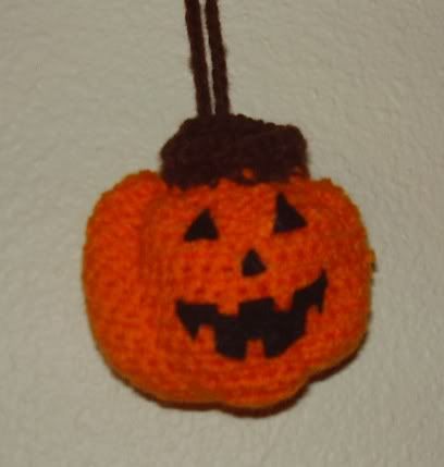 pumpkin crochet bag