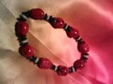 Red ladybirds bracelet