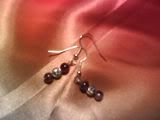 Amethyst and silver earrings