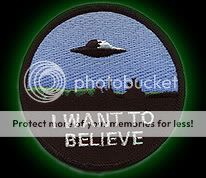 Files I Want To Believe embroidered cloth PATCH  