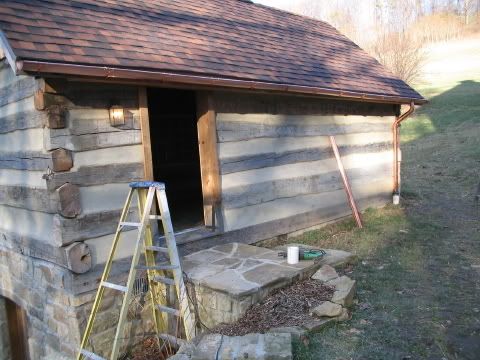 OHW • View topic - Antique Pennsylvania German corner post log cabin