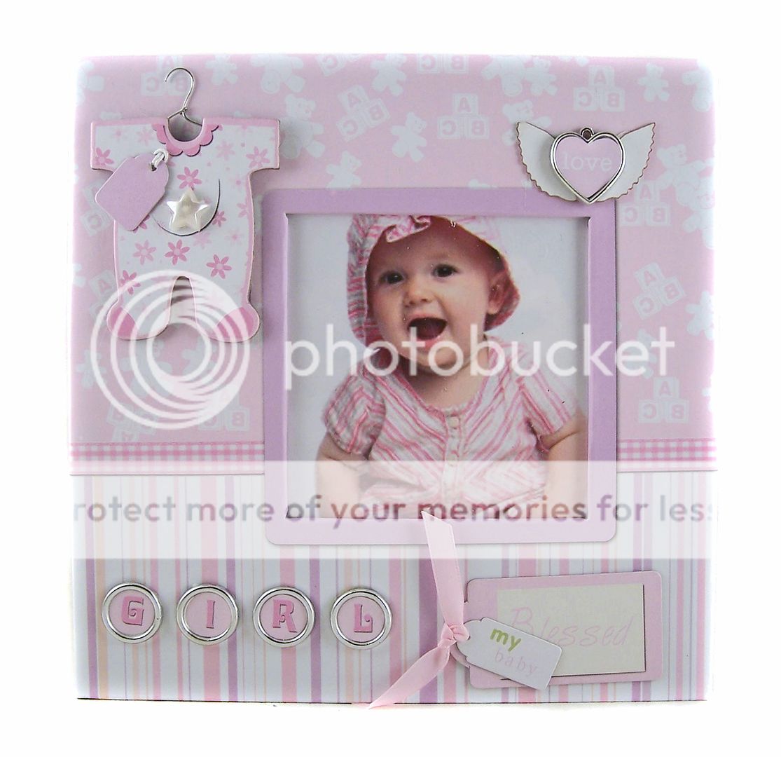 Embellished Cover Baby Girl Photo Scrapbook Album 6 x 6